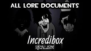 Incredibox Realism - ALL LORE DOCUMENTS