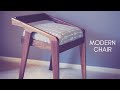Build a Midcentury Modern Inspired Upholstered Walnut Chair // DIY
