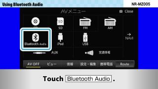 E08-Using Bluetooth Audio（Mitsubishi/NR-MZ005） - YouTube