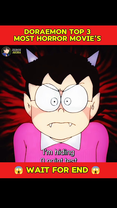 Doraemon : Top 3 Most Horror Movie's 😱 | #doremon #shorts