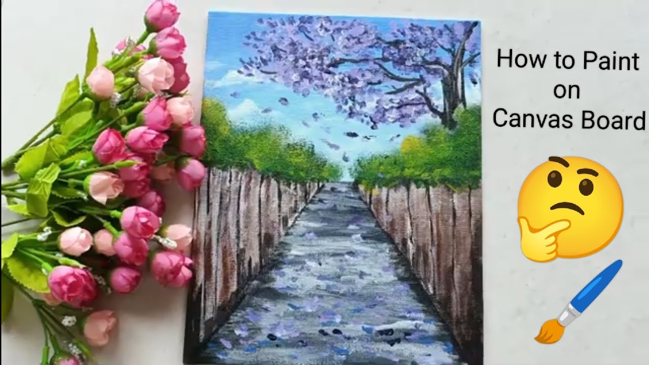 How To Paint Acrylic Painting On Canvas Tutorial For Beginners Pathway Maxresdefault