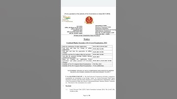 SSC CHSL 2022 NOTIFICATION OUT!!