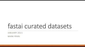 fastai curated datasets