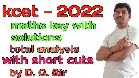 kcet 2022 mathematics paper analysis with solutions key