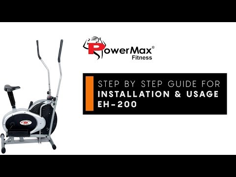 PowerMax Fitness EH-200 Orbitrek Elliptical Installation guide - Powermax Fitness