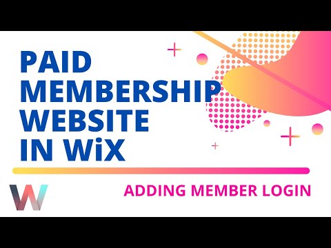 How To Build A Paid Membership Website in Wix | Episode 2 | Adding A Member Login