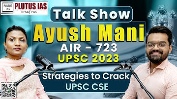 Ayush Mani AIR 723 | Plutus IAS Talk Show | UPSC Result 2023 | Geography Optional #UPSC #CSE