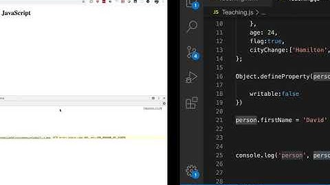 Basics of Javascript objects-2 Object.defineproperty  property attributes