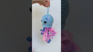 💥Beautiful Medusa crochet keychain // Красивая Медуза брелок крючком💙