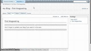 Blogging in ILIAS