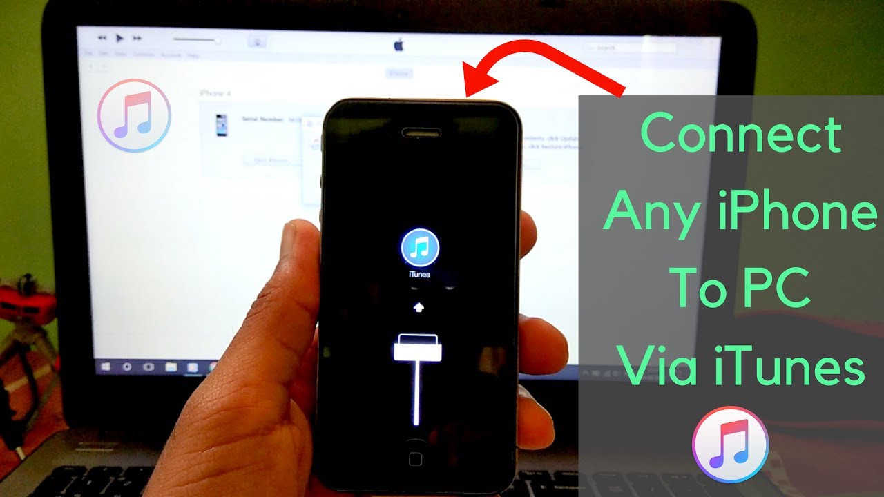 How To Connect Any Iphone 4 4s 5 5s To Pc Via Itunes Latest Working Youtube