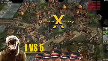 C&C Generals Contra X Beta 2 (1 VS 5 Insane AI, Tasting the update, AAG)