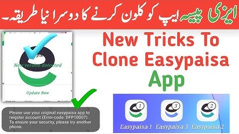 Easypaisa latest version cloning tricks with app cloner