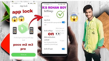 How to change app lock in poco m2,m3 Poco m2 m3 Pro me applock kaise change kare  Applock settings😱👀