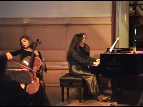 Beethoven-Sonata No.5 Op. 102 No.2. 1st movement. Timora Rosler and Klra Wrtz.