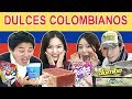 COREANOS PROBANDO DULCES COLOMBIANOS POR 1RA VEZ