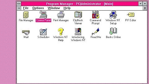 Windows NT 3.51 Color schemes - Valentine