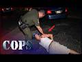 Suspect Tries To Hide The Dope During Tense Takedown