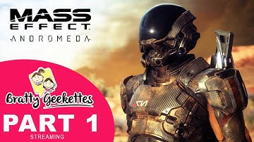 Mass Effect Andromeda (Latest Patch 1.08) Gameplay Twitch Streaming Part 1 [No Commentary]