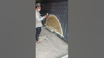 cửa cổng CNC gia công cửa xingfa và mái tiền chế/phúc thiên vlog 32