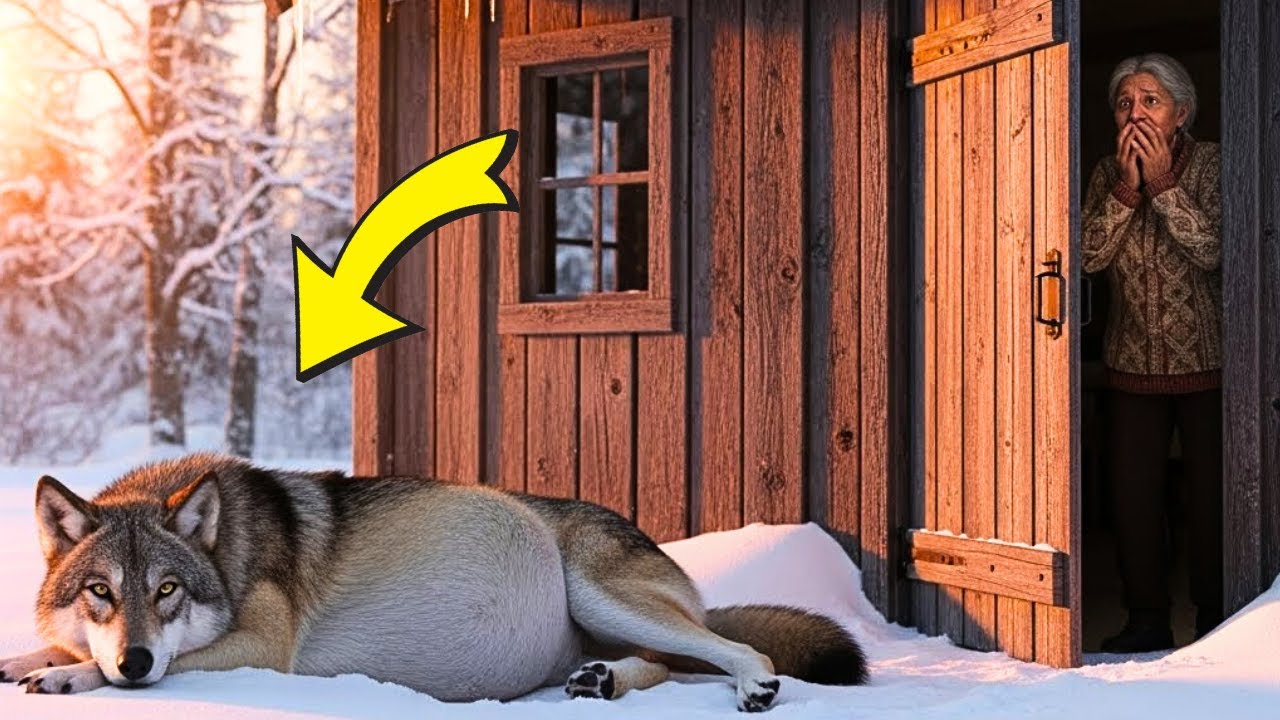Una loba embarazada pidió ayuda en la puerta… lo que la anciana vio fue aterrador