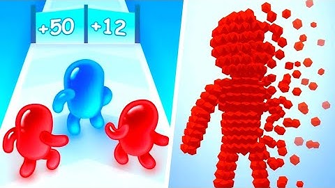 Join Blob Clash 3D Game Level 7-14 | Pixel Rush - Obstacle Course Game Levels 6-10 Gameplay |