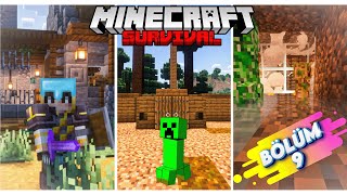 HARİKA VERİMLİ BARUT FARMI VE NETHERİTE SET OLDUK - Minecraft Survival Bölüm 9 )#minecraft #survival