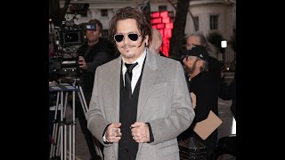 Johnny Depp full interview Jeanne Du Barry premiere in London Resimi