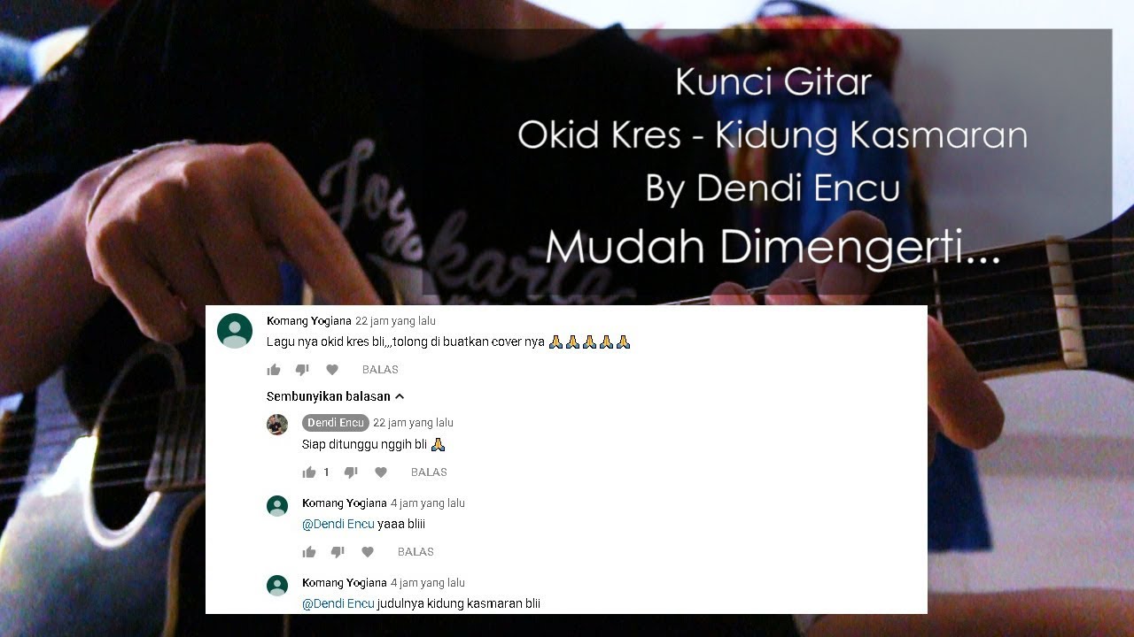 Kunci Gitar Okid Kres Kidung Kasmaran Youtube