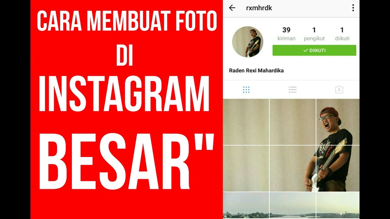 CARA MEMBUAT FOTO DI INSTAGRAM JADI BESAR YouTube