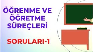 Uzmanbaşöğretmenli̇k Öğretme Öğrenme Süreçleri̇ Sorulari-1