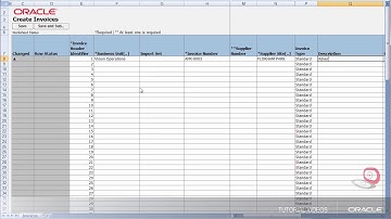 Creating an AP Invoice in a Spreadsheet