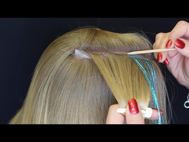 How To Add Hair Tinsel To Your Own Hair At Home — DIY Home