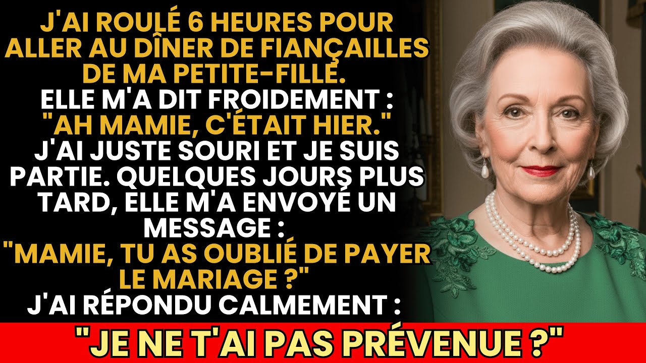 «Les Fiançailles, C’Était Hier, Mamie» A Dit Ma Petite-Fille. Mais Quand Il A Fallu Payer Le Mariage