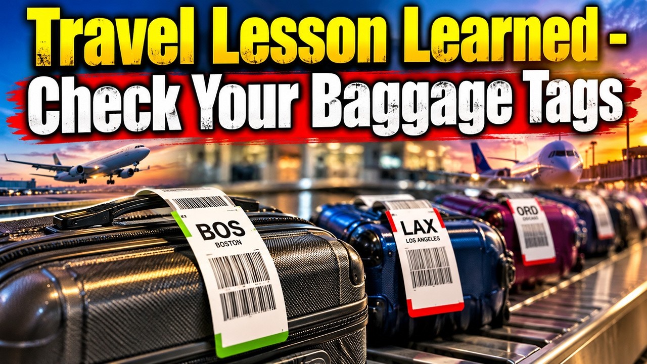 Travel Lesson Learned   Check Your Baggage Tags