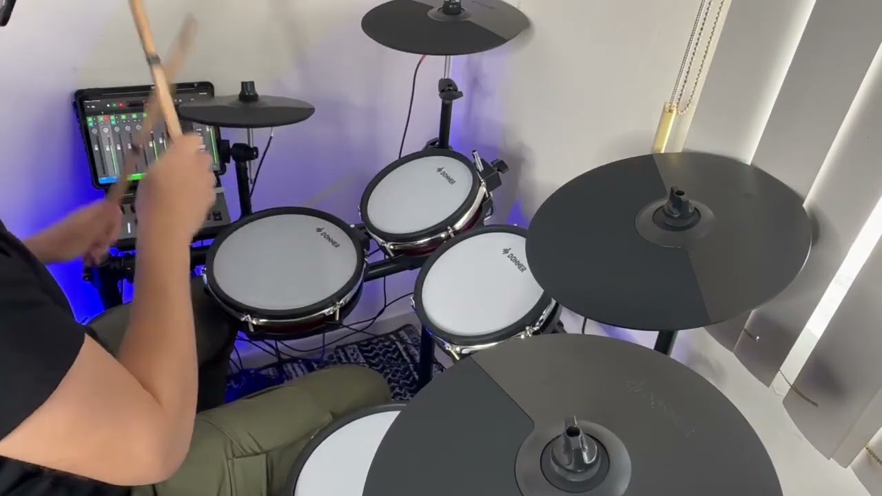 Donner DED-300X Electronic Drum Set Demo By @Aprende bateria
