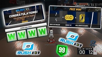 I DOMINATED RUSH 1V1 WITH THE BEST SLASHER BUILD ON NBA 2K21!!