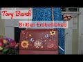 Tory Burch Britten Embellished. Tory Burch Blood Red Floral