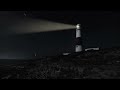 🖤 🌊 Dark Lighthouse in the Rain &amp; Ocean Waves Ambience 🖤