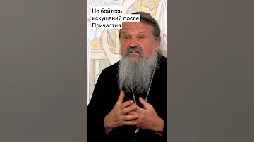 Не бойтесь искушений после Причастия! о. Андрей Лемешонок