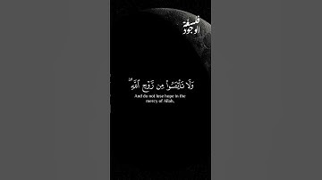 ﴿وَلَا تَيْأَسُوا مِنْ رَوْحِ اللَّهِ﴾ سورة يوسف – الآية 87  #اكسبلور #تلاوة_هادئه #فلسفة_الوجود