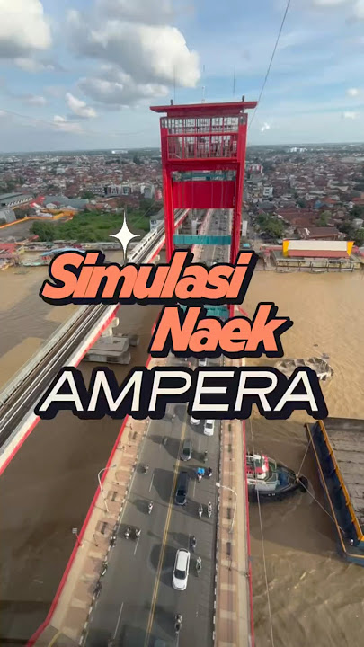 Simulasi naik ke menara Ampera #Palembang #sejarahpalembang #mangdayat #mangdayatpalembang