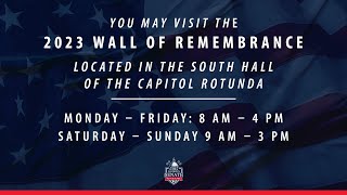 Sen. Tracy - Memorial Day 2023 Wall of Remembrance