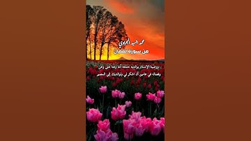 من سورة لقمان | ووصينا الإنسان بوالديه حملته أمه وهنا على وهن وفصاله في عامين| Surah Loqman الله ربي