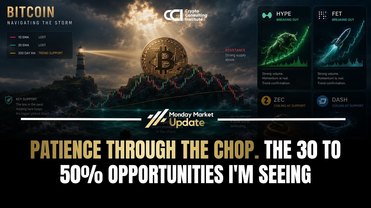 Patience through the chop. The 30 to 50% opportunities I'm seeing
