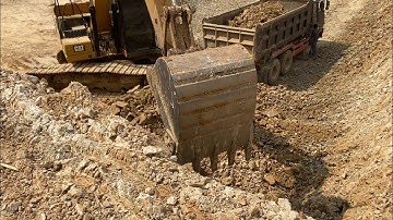 New Project Excavator Cat 320 Loading Solid soil Into Dump Trucks Work hard Ep04,Sub @TheDiggingCrew