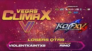 Vegas Climax VI - King of Fighters XV - ViolentKainTXC vs [CDM-ELITE] Rino - Losers QTRS