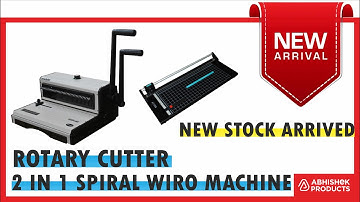 New Stock📦Arrived | 2 in 1 Spiral/Wiro Machine | Rotary Cutter @ Buy abhishekid.com