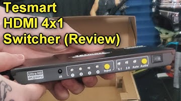 How do 4 signal sources share 1 monitor/projection? (Tesmart HDMI Switch Review)