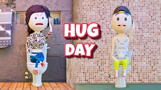 HUG DAY - PM TOONS || VALENTINE DAY WEEK COMEDY || JOKES